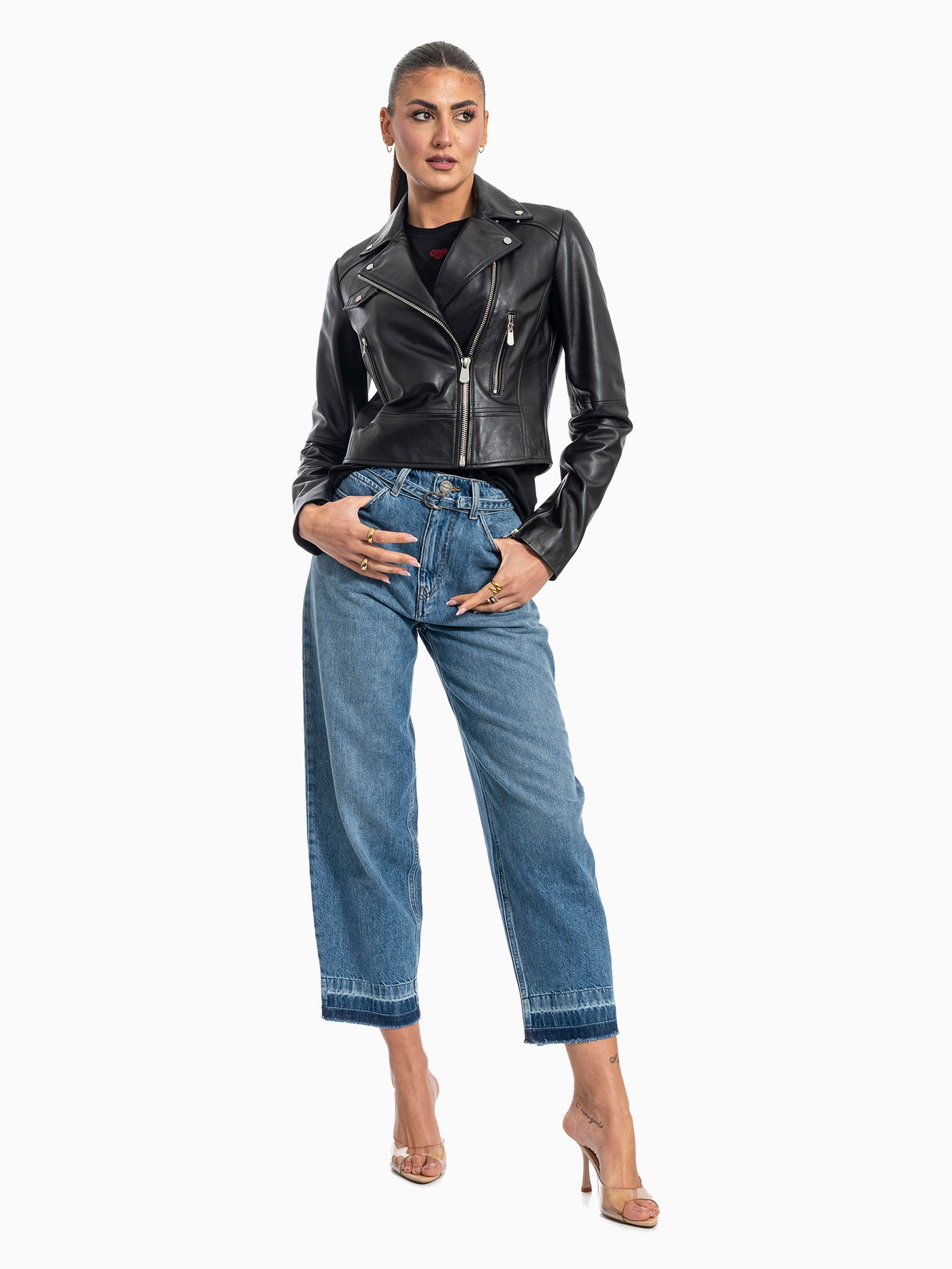 GIUBBINO PELLE PINKO 106247-A32I