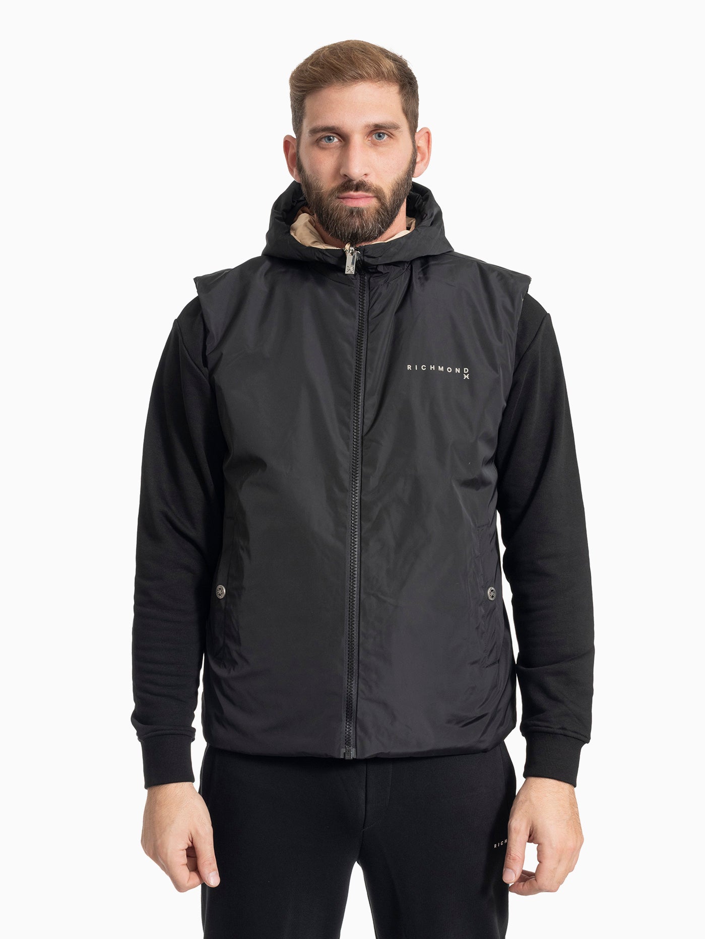 JOHN RICHMOND UMA25153GT SLEEVELESS JACKET